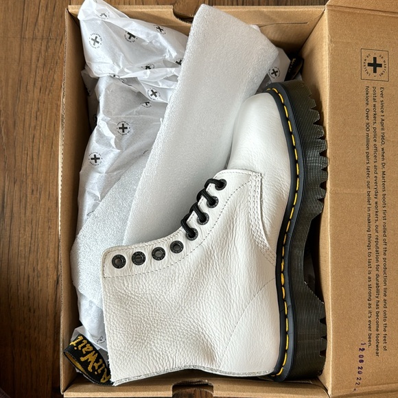 Dr. Martens 1460 Pascal Bex Pisa Nappa Leather Lace Up Boots US 8 NEW - Picture 7 of 8